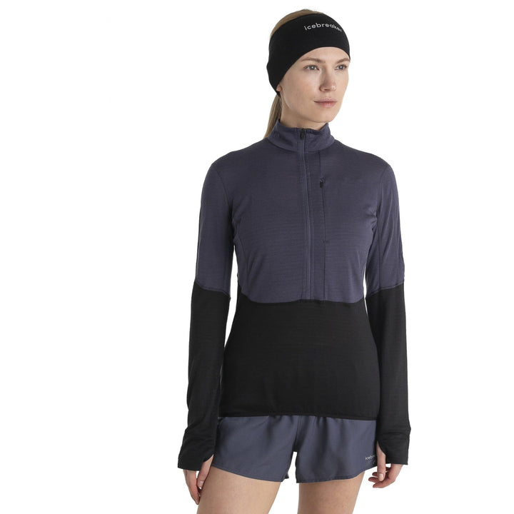 Icebreaker Womens Merino 200 RealFleece Descender Long Sleeve Half Zip 