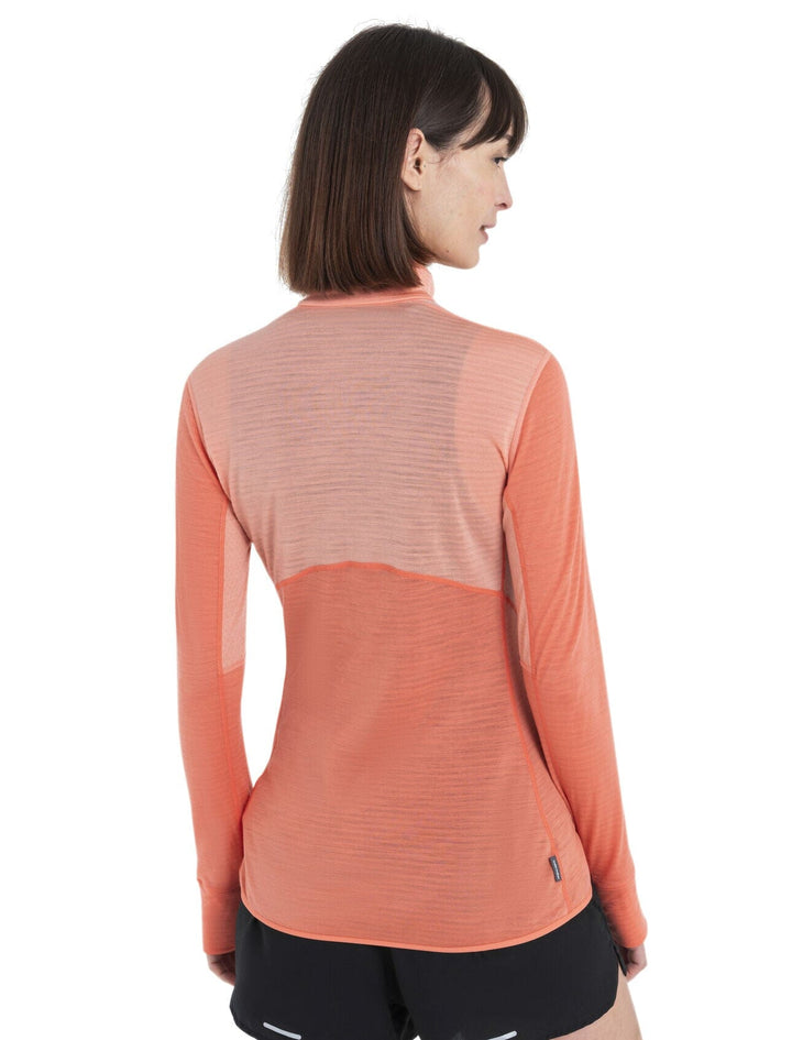 Icebreaker Womens Merino 200 RealFleece Descender Long Sleeve Half Zip 