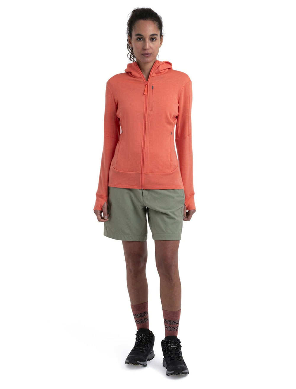 Icebreaker Womens Merino 260 Quantum IV Long Sleeve Zip Hoodie 