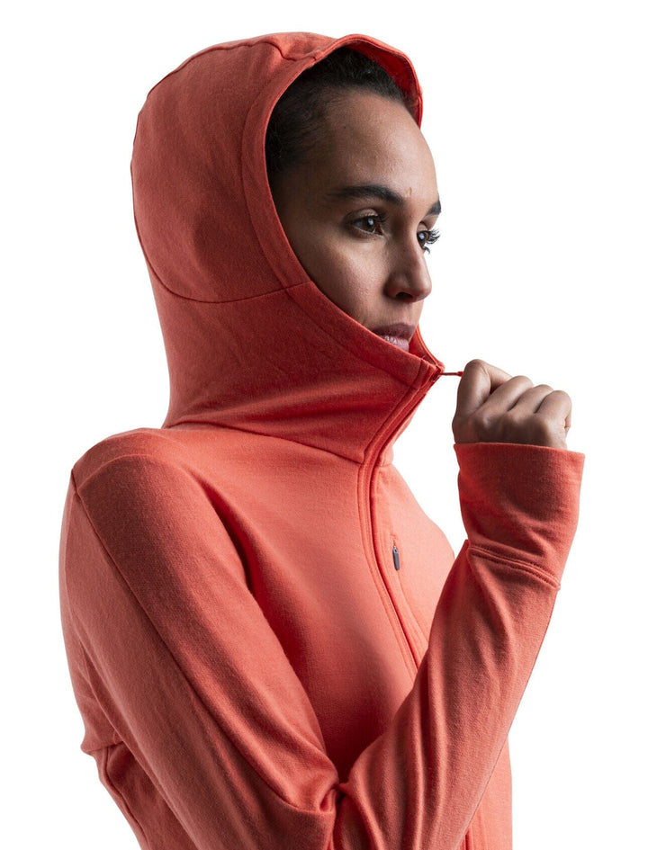 Icebreaker Womens Merino 260 Quantum IV Long Sleeve Zip Hoodie 