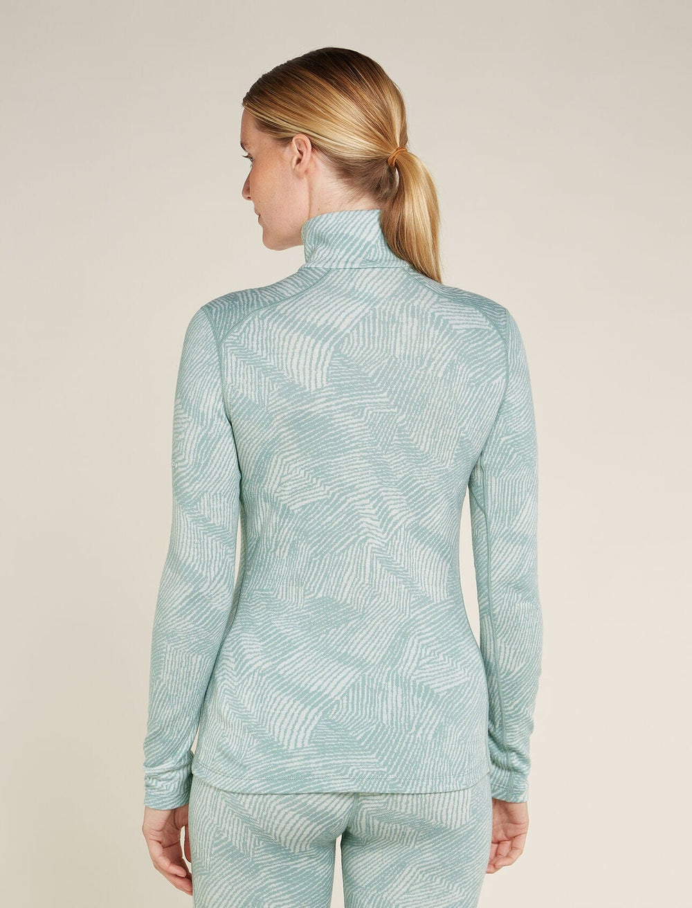 Icebreaker Womens Merino 260 Vertex Long Sleeve Half Zip Frozen Forms 
