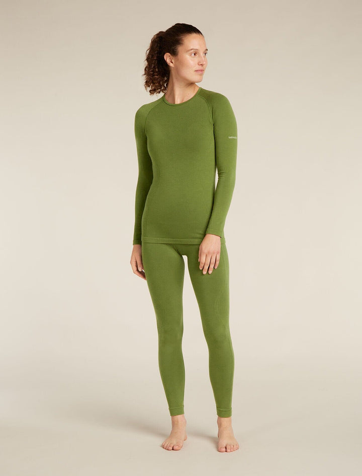 Icebreaker Womens Merino Blend 260 ZoneKnit Seamless Long Sleeve Crewe 