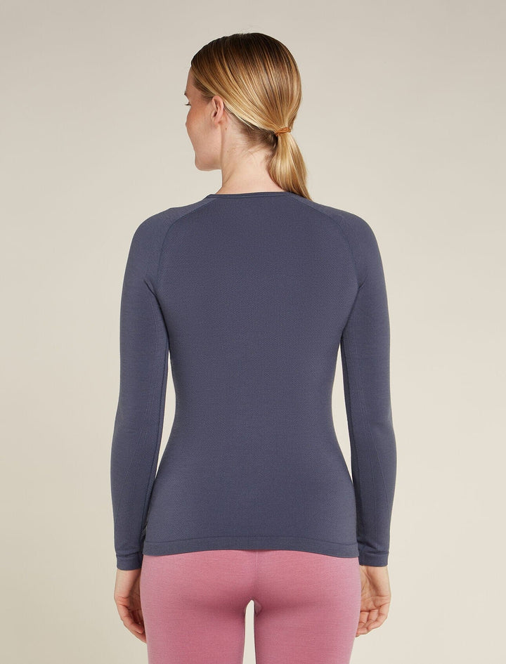 Icebreaker Womens Merino Blend 260 ZoneKnit Seamless Long Sleeve Crewe 
