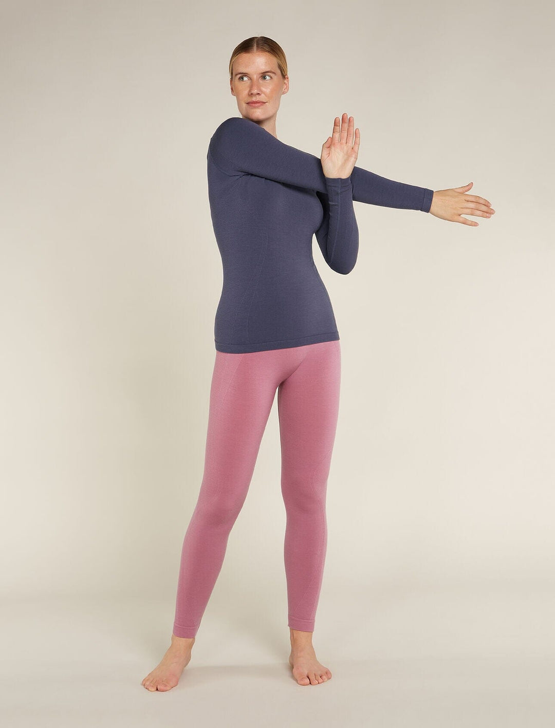Icebreaker Womens Merino Blend 260 ZoneKnit Seamless Long Sleeve Crewe 