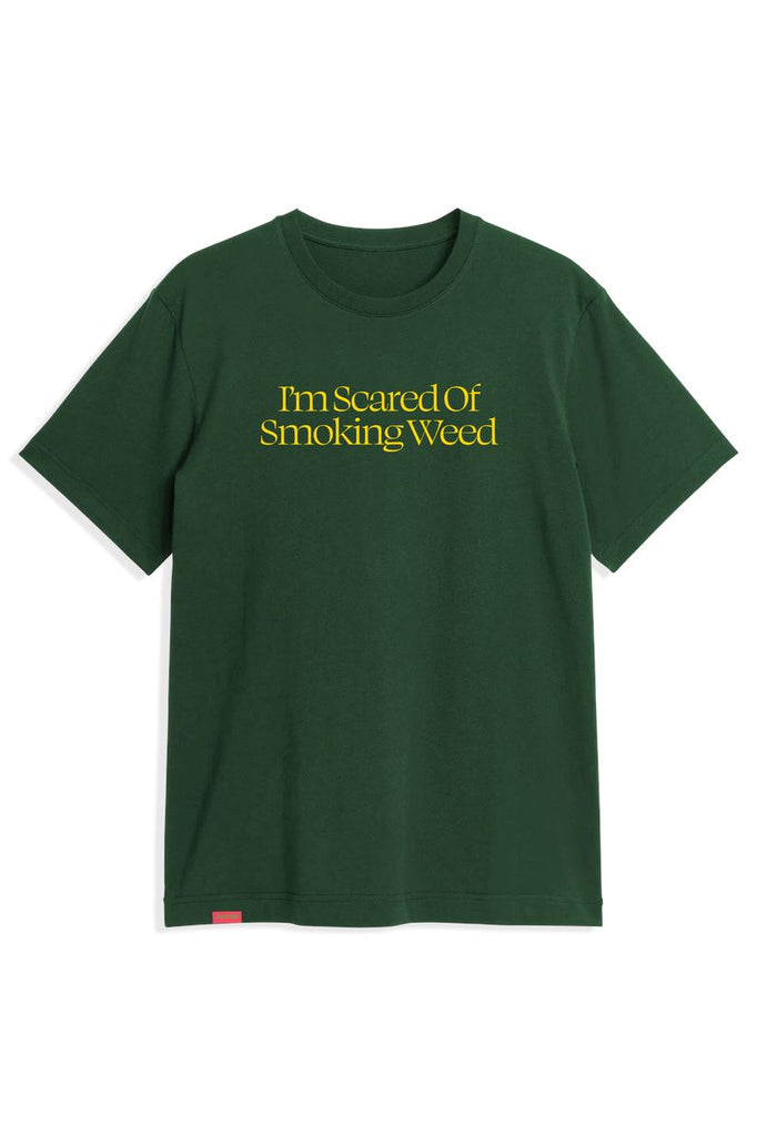 Jacuzzi Scared Weed T-Shirt Dark Green S 