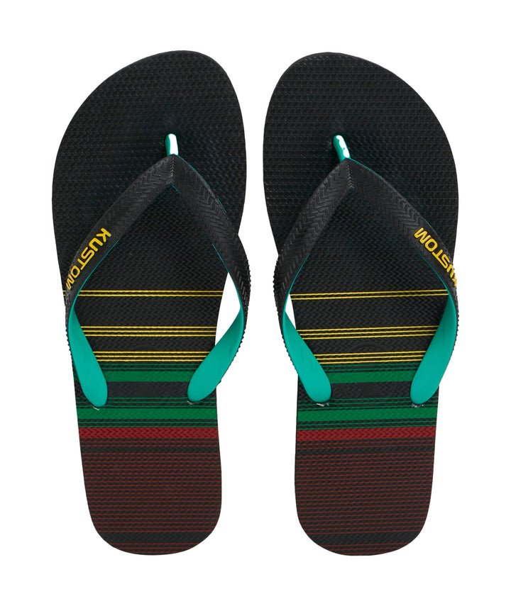 Kustom Blend Base Jandals Rasta Fade 8 