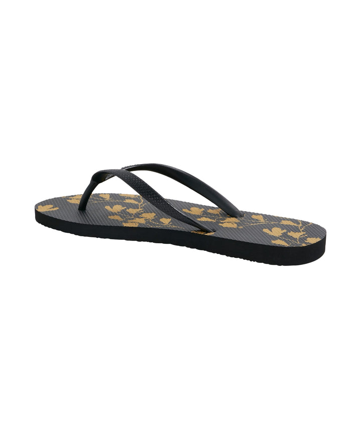 Kustom Classic Gold Floral Jandals 