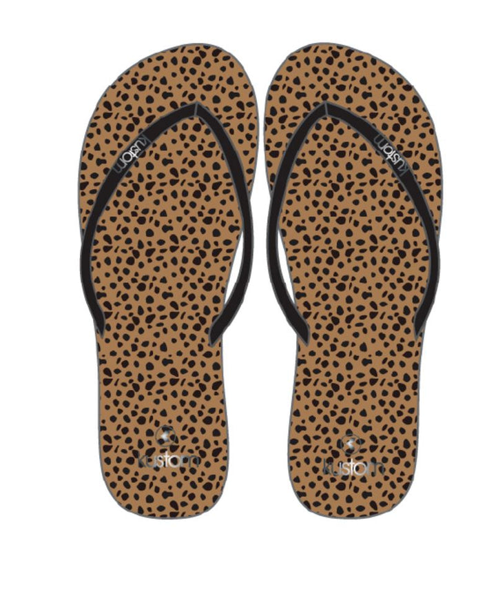 Kustom Classic Leopard Jandals 