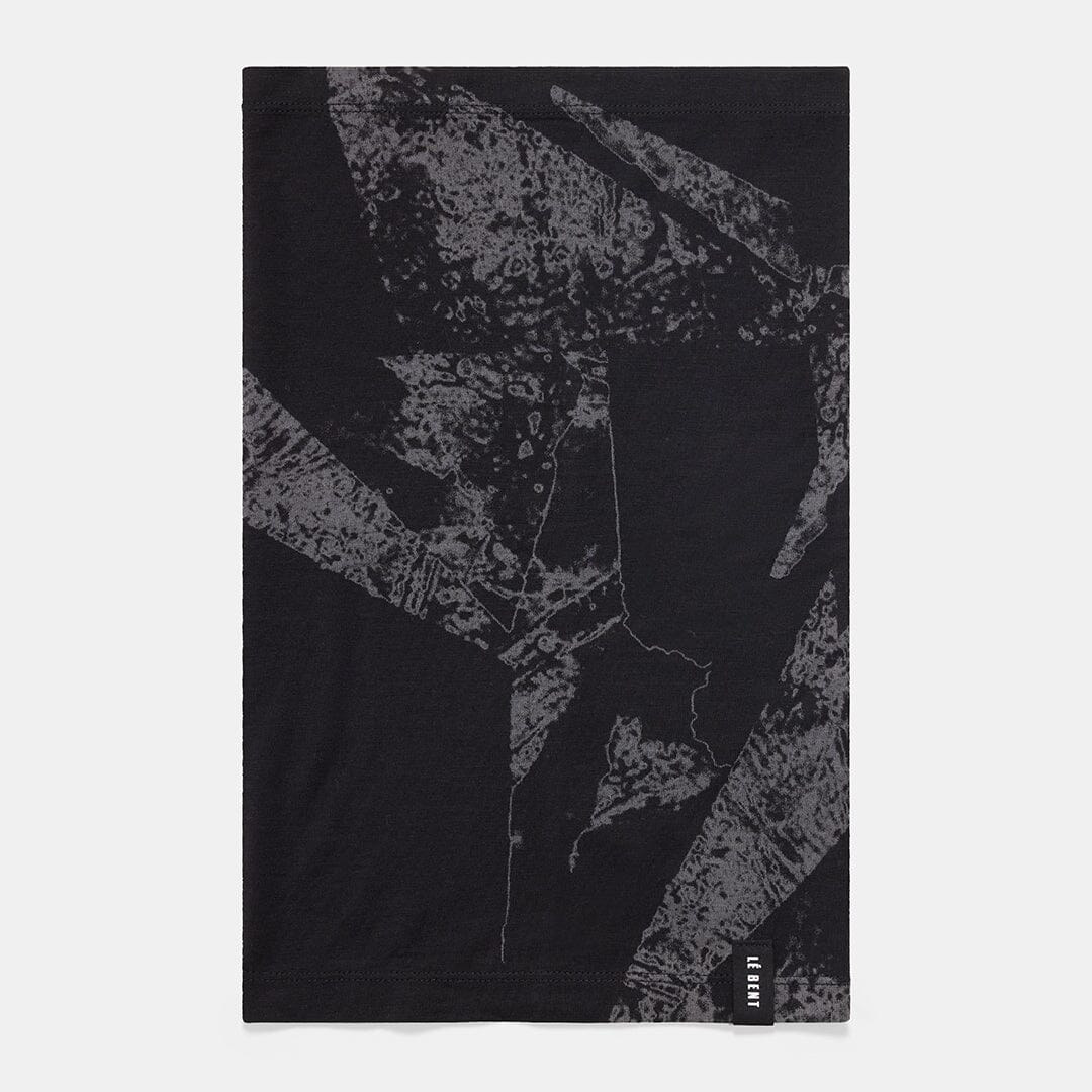Le Bent Fractal Lightweight Neck Gaiter Black 