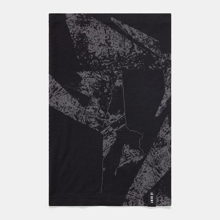 Le Bent Fractal Lightweight Neck Gaiter Black 