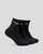 Nike Everyday Cotton Cushioned Ankle Sock 3-Pack Black S 
