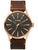 Nixon Sentry Leather Watch Rose Gold / Gunmetal / Brown 