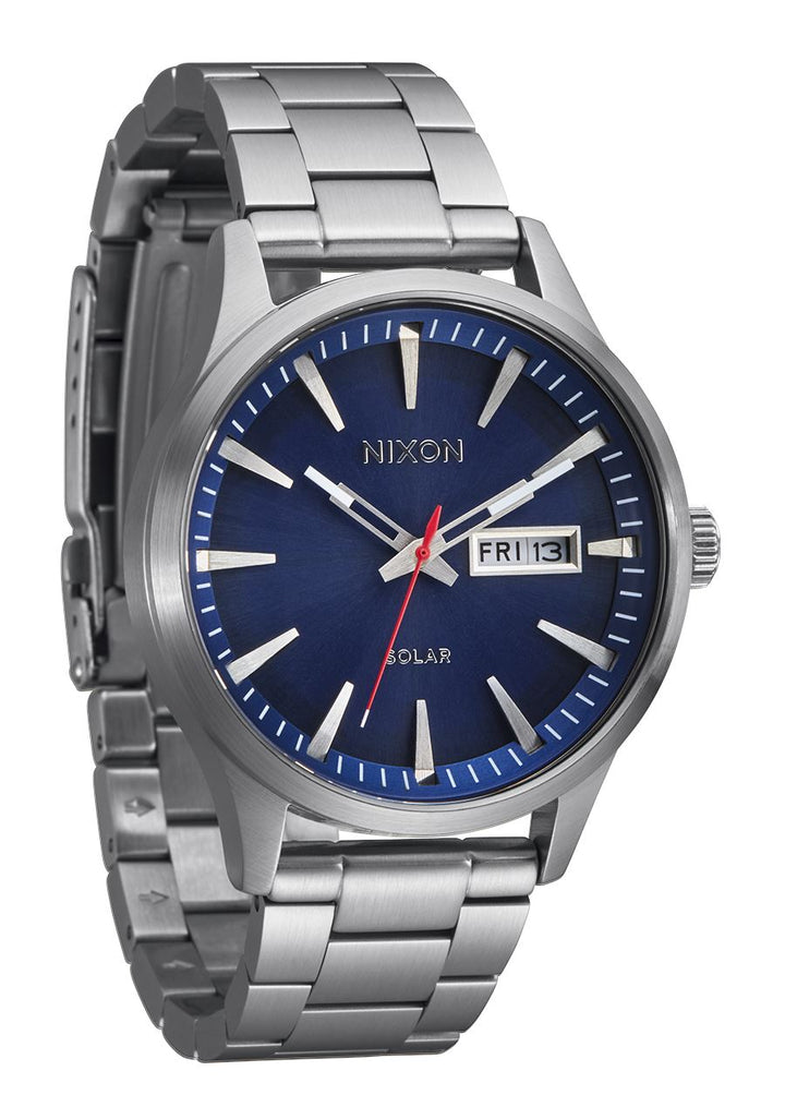 Nixon Sentry Solar Stainless Steel Watch 