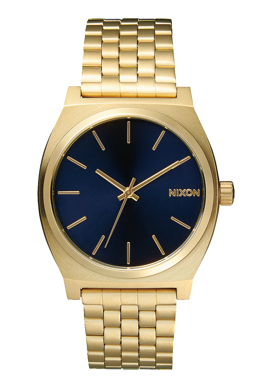 Nixon Time Teller Watch All Light Gold Cobalt 