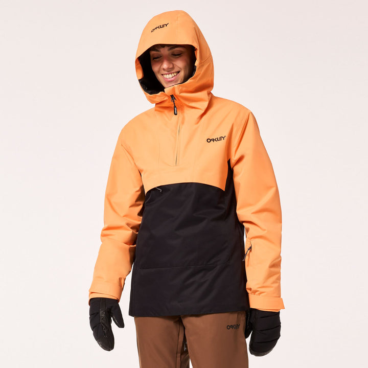 Oakley Holly Womens Anorak Blackout/Soft Orange M 
