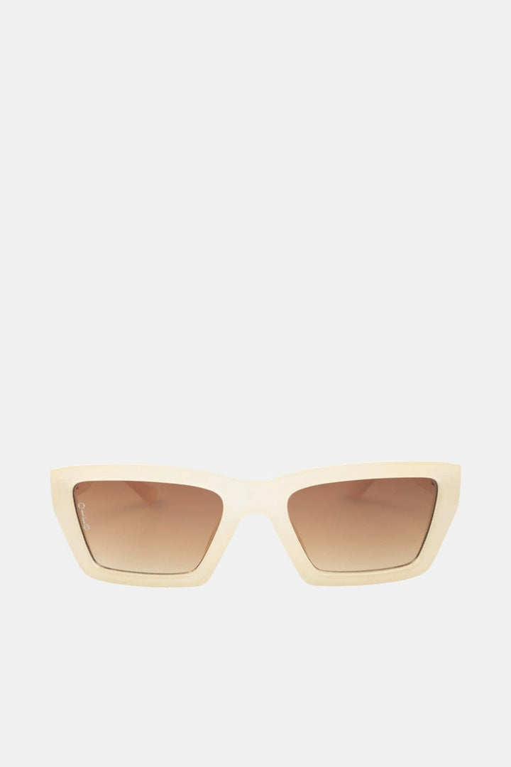 Otra Fairfax Sunglasses Frosted Ivory / Brown Fade 
