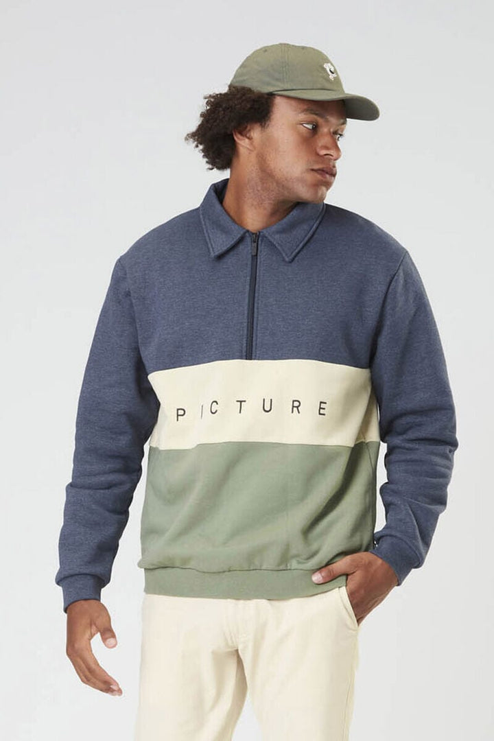 Picture Carawa Zip Sweater Dark Blue Melange S 