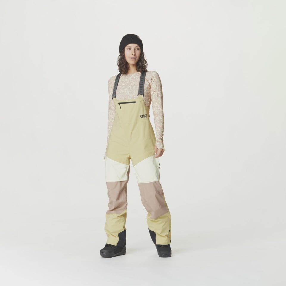 Picture Elwy Bib Womens Pants Hemp Roebuck Lime Cream S 