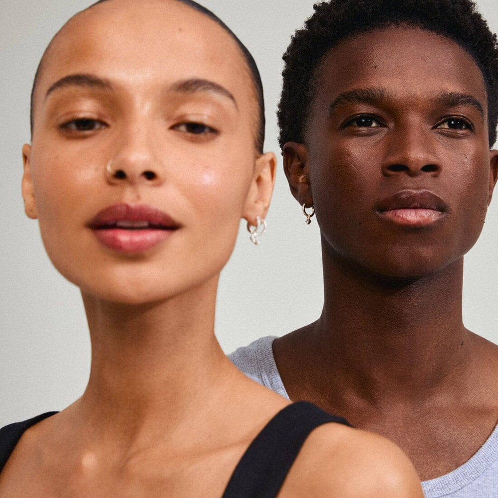 Pilgrim JOA Crystal Hoop Earrings 