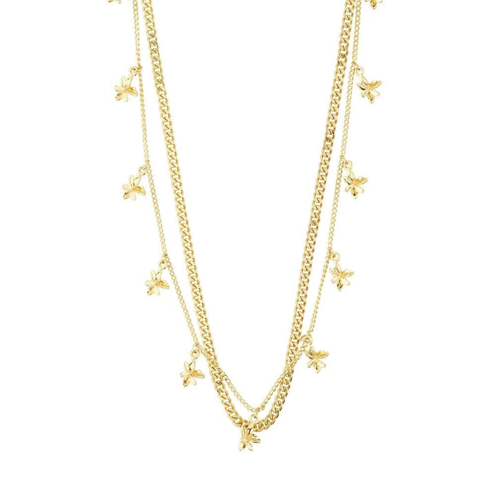 Pilgrim Recycled Necklaces 2-in-1 Set Gold Plated 