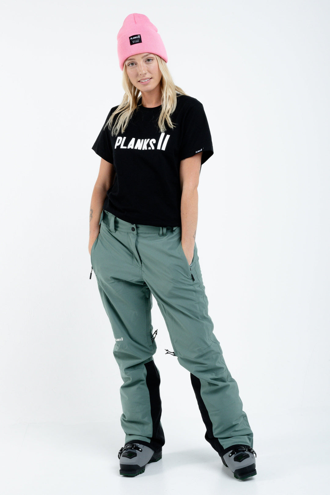 Planks All Time Insulated Womens Pants Sage Green S 