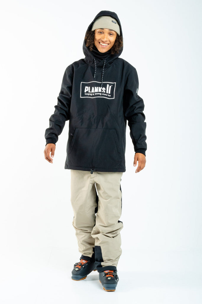 Planks Parkside Soft Shell Riding Hoodie Black M 