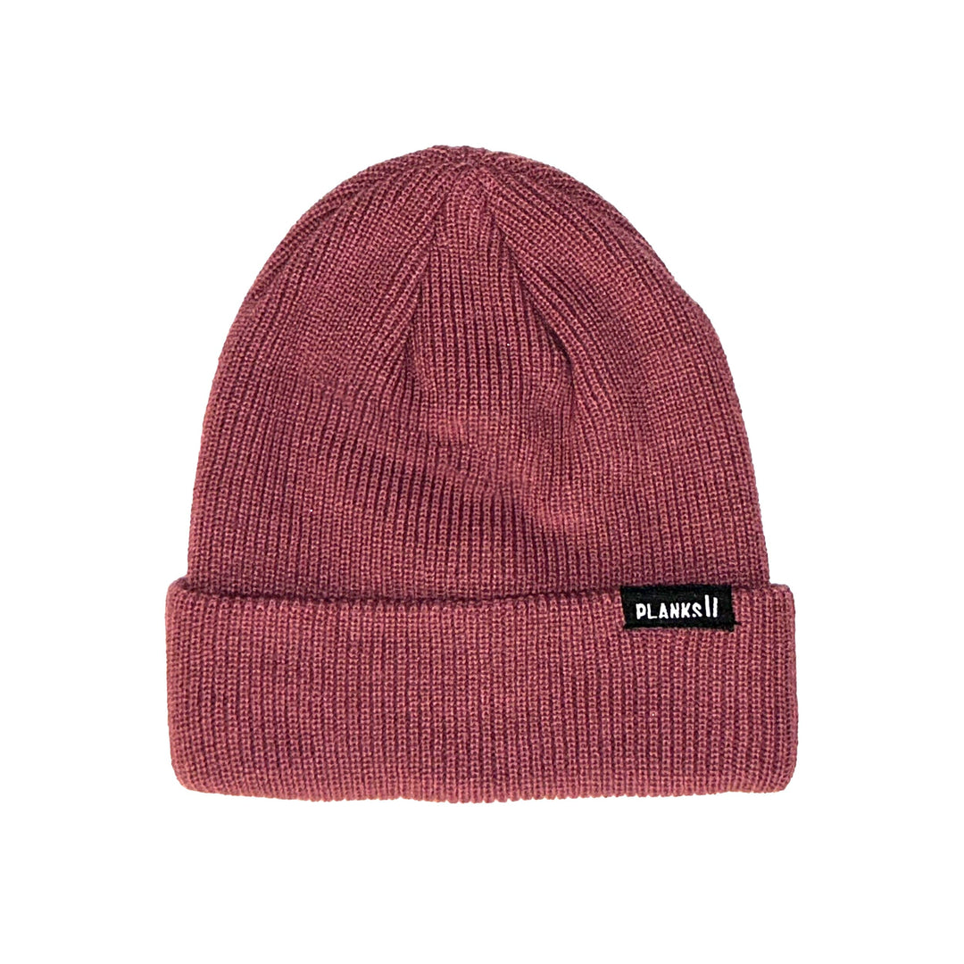 Planks Unisex Essentials Beanie Clay Red 