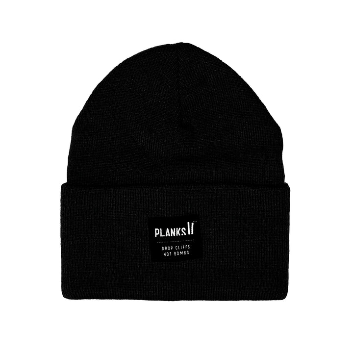 Planks Unisex Turn It Up Beanie Black 