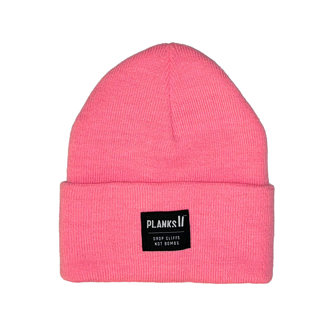 Planks Unisex Turn It Up Beanie Bubblegum Pink 