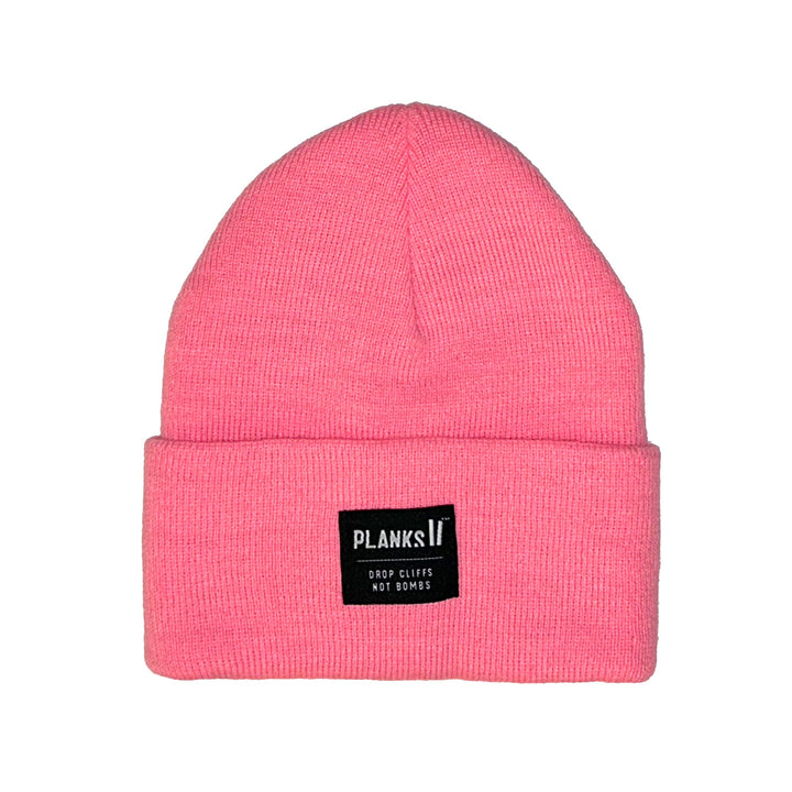 Planks Unisex Turn It Up Beanie Bubblegum Pink 