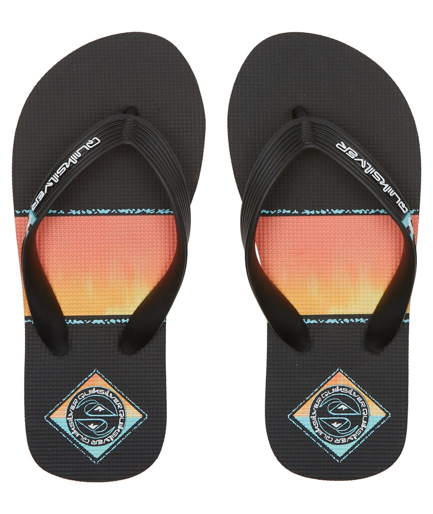 Quiksilver Molokai Art Youth Jandals Orange / Orange / Black 6 