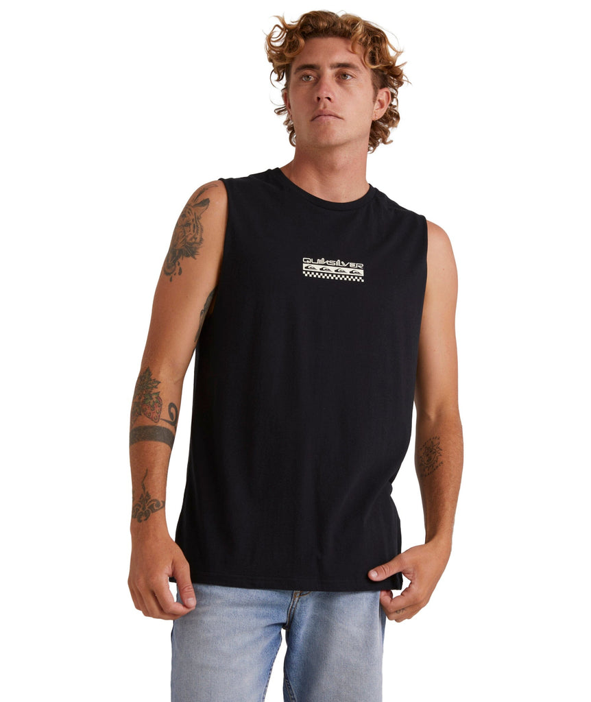 Quiksilver Omni Check Turn Muscle Tank Black S 