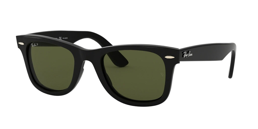Ray-Ban Wayfarer Sunglasses Polarised Black / Green 