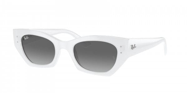 Ray Ban Zena Sunglasses White Snow / Grey Gradient 