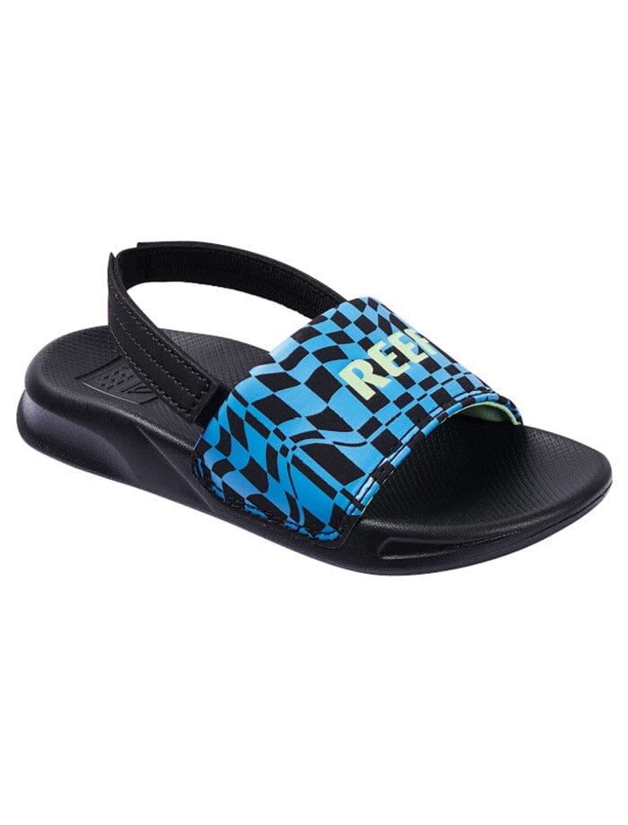 Reef Little One Slides Black / White 8K 