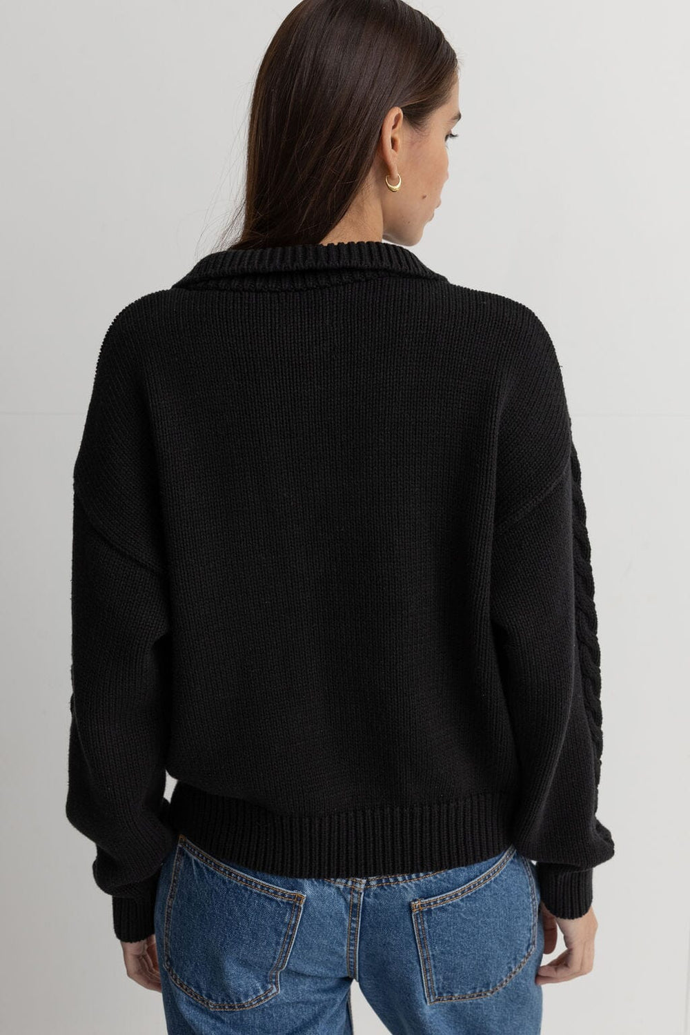 Rhythm Cabelled Vintage Zip Knit 