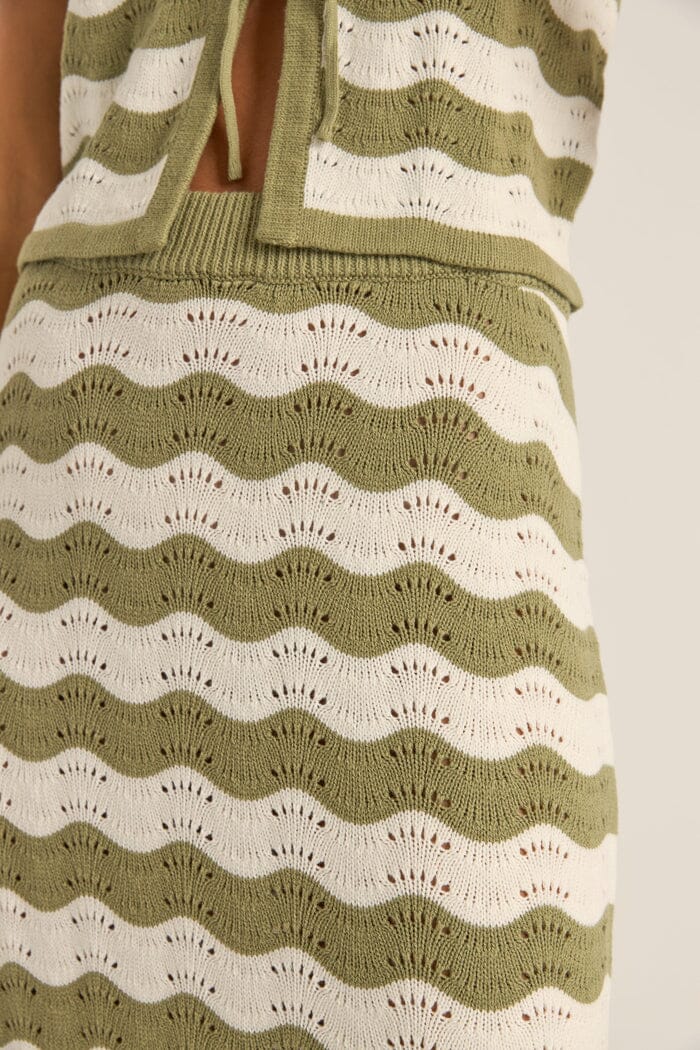 Rhythm Carmen Stripe Knit Maxi Skirt 