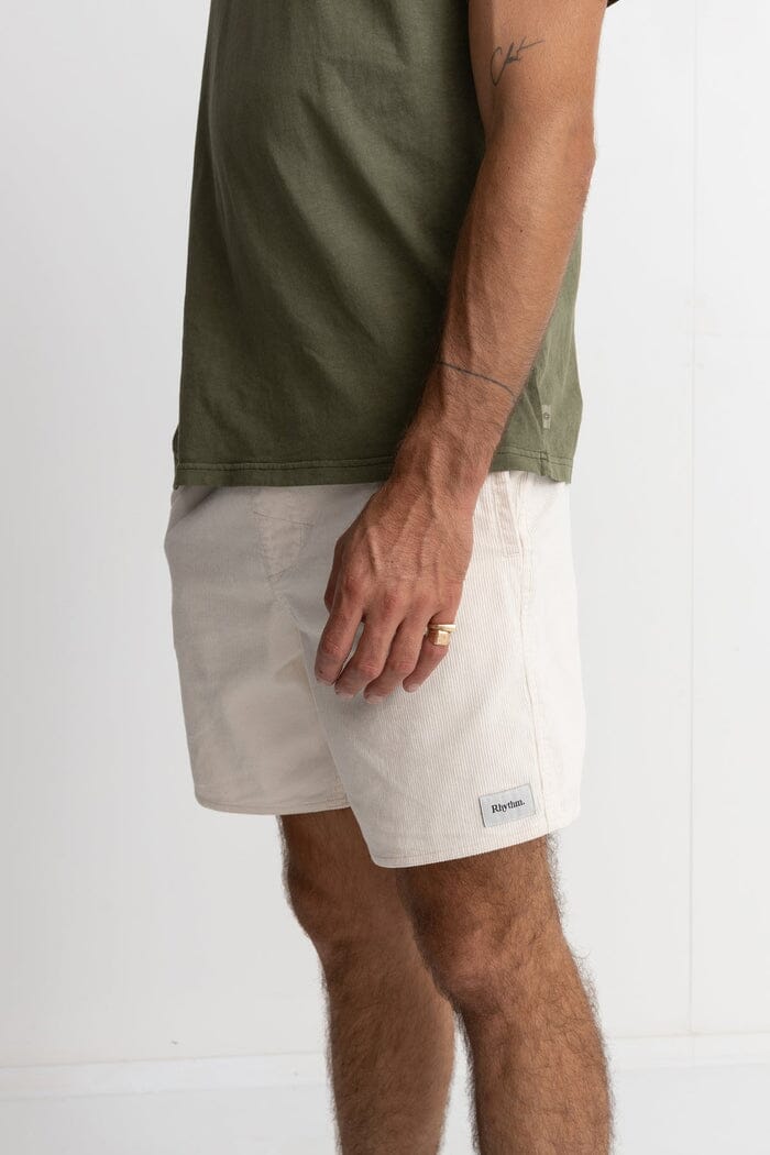 Rhythm Classic Cord Jam Shorts Vintage White 34 
