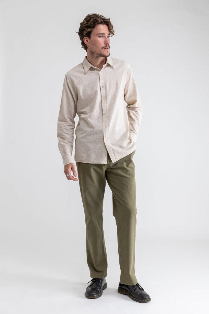 Rhythm Classic Linen Long Sleeve Shirt 