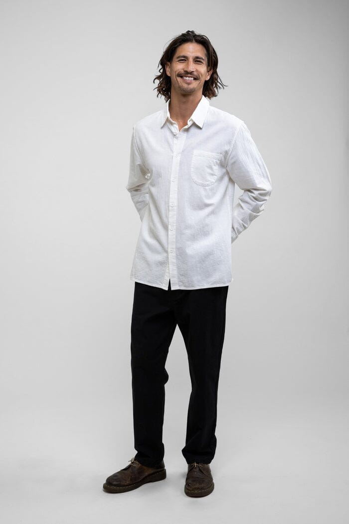 Rhythm Classic Linen Long Sleeve Shirt 