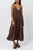 Rhythm Classic Tiered Midi Dress Chocolate 8 