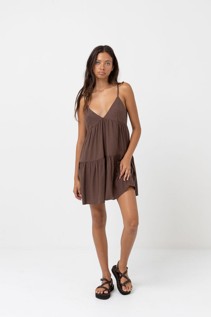 Rhythm Classic Tiered Mini Dress 