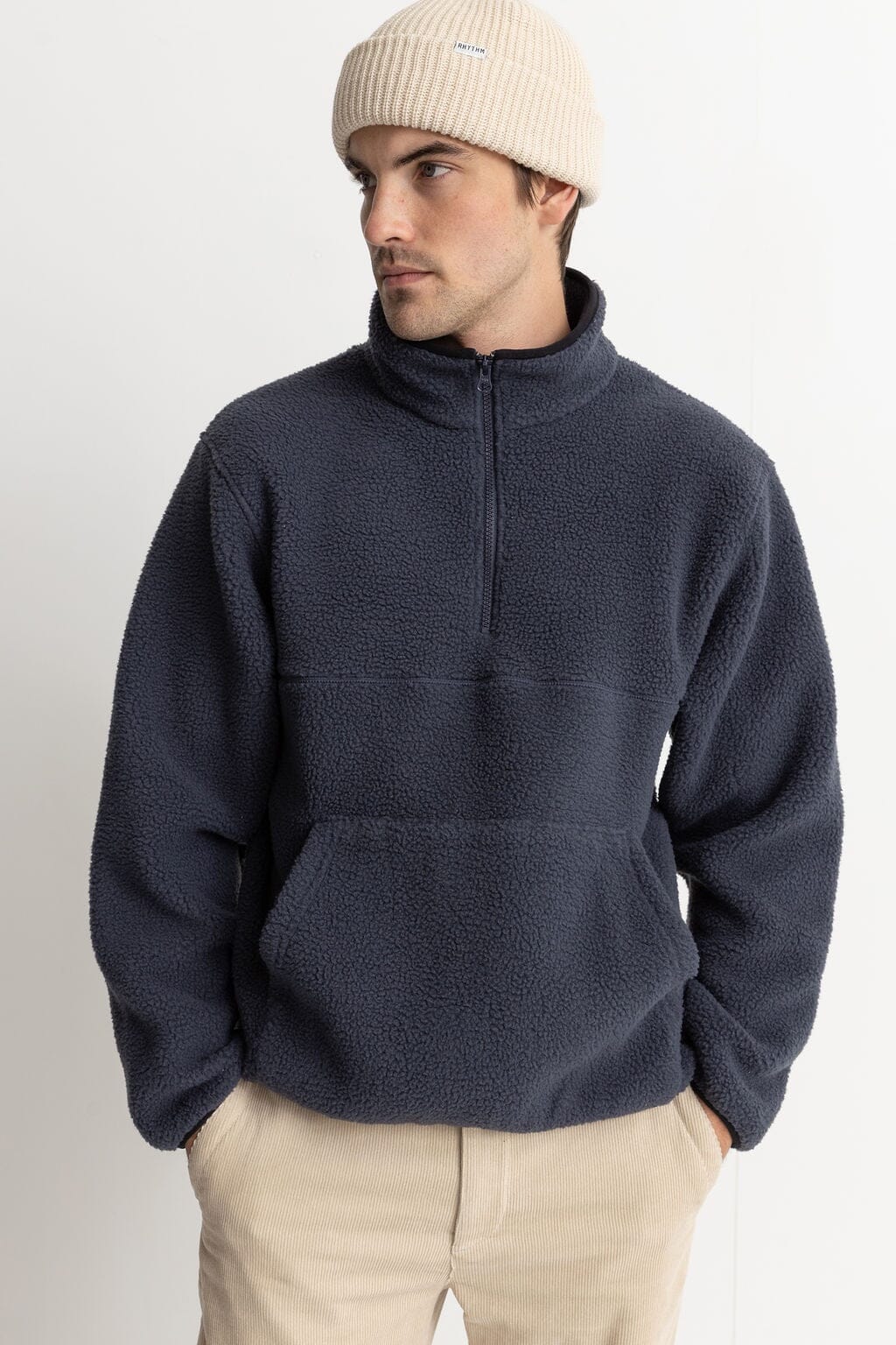 Rhythm Half Zip Sherpa Pullover 
