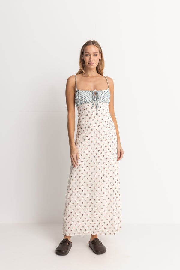 Rhythm Harlow Floral Gathered Maxi Dress 