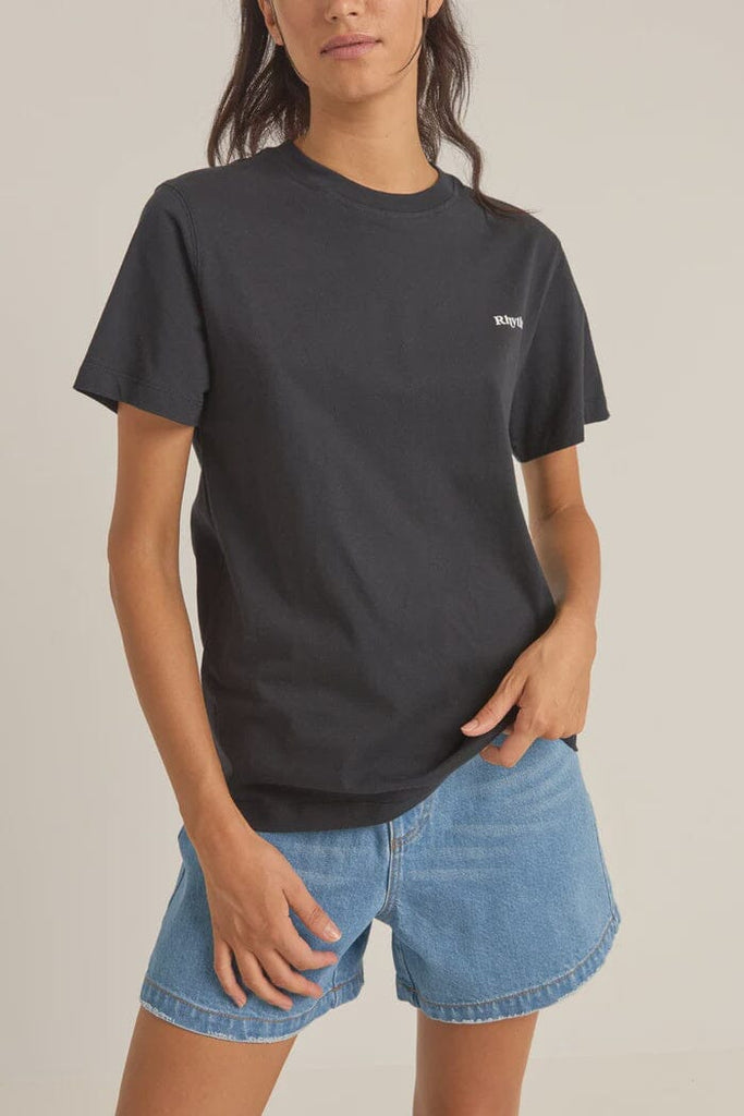 Rhythm Logo Boyfriend T-Shirt Black 8 