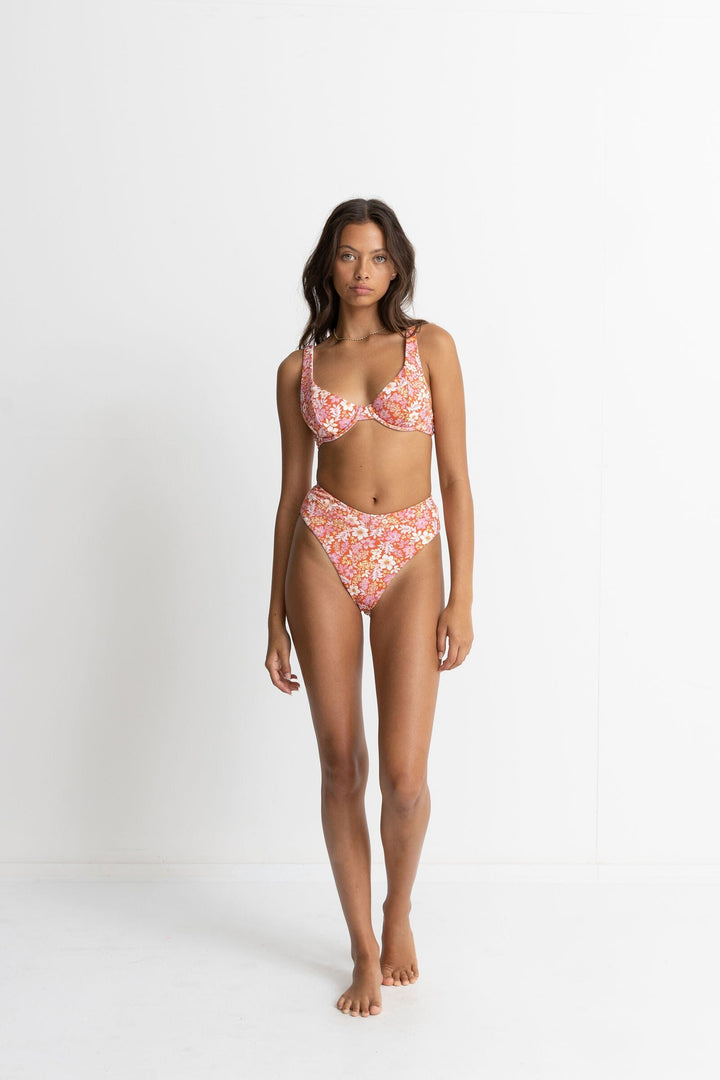Rhythm Luna Floral Deep V Underwire Bikini 