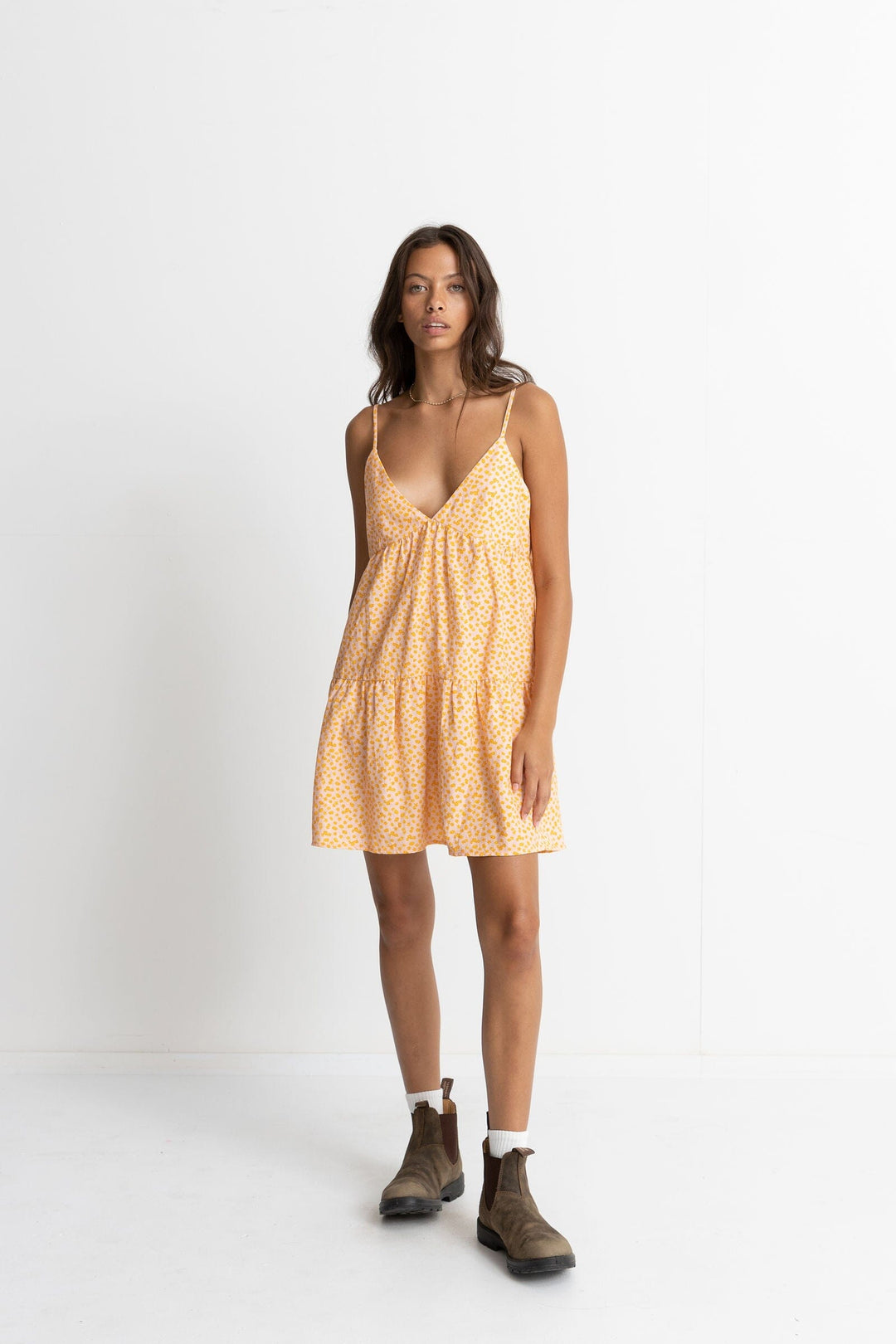 Rhythm Marley Floral Tiered Mini Dress 