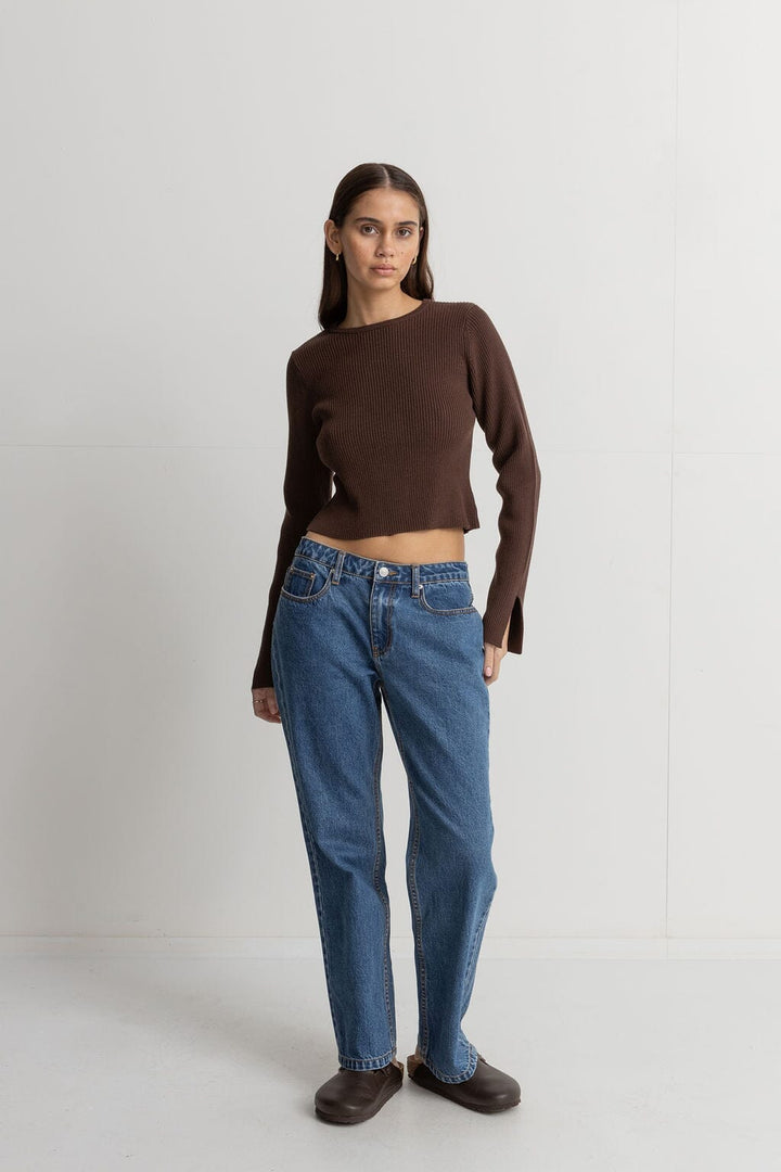 Rhythm Noemie Knit Long Sleeve Top 