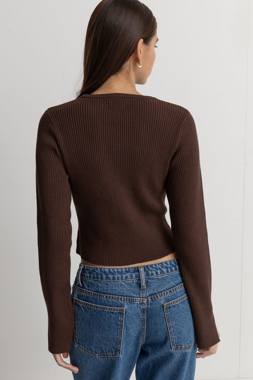 Rhythm Noemie Knit Long Sleeve Top 