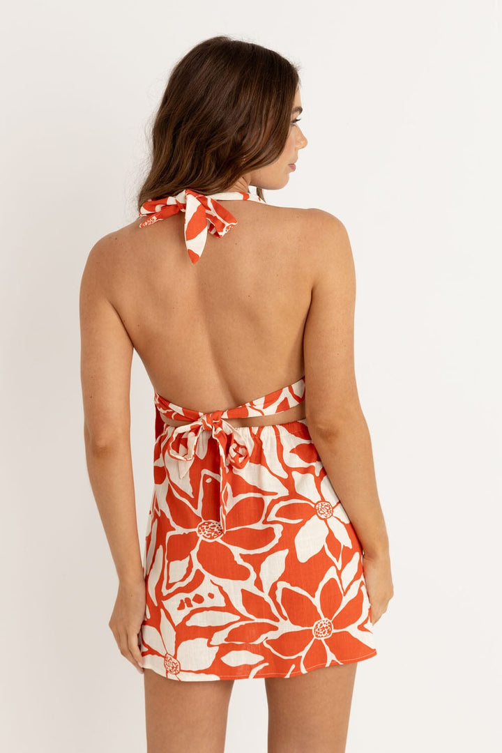 Rhythm Poppy Floral Halter Top 